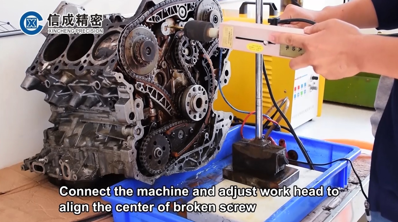 Remove Broken Screw from Automobile Engine Block