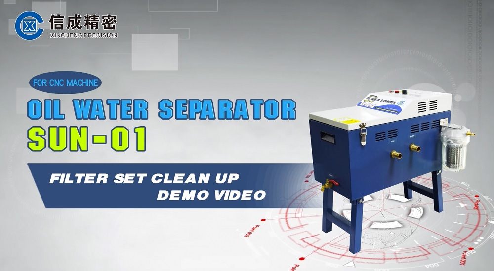 Oil Water Separator SUN-01 Filter set Clean up Demo Video